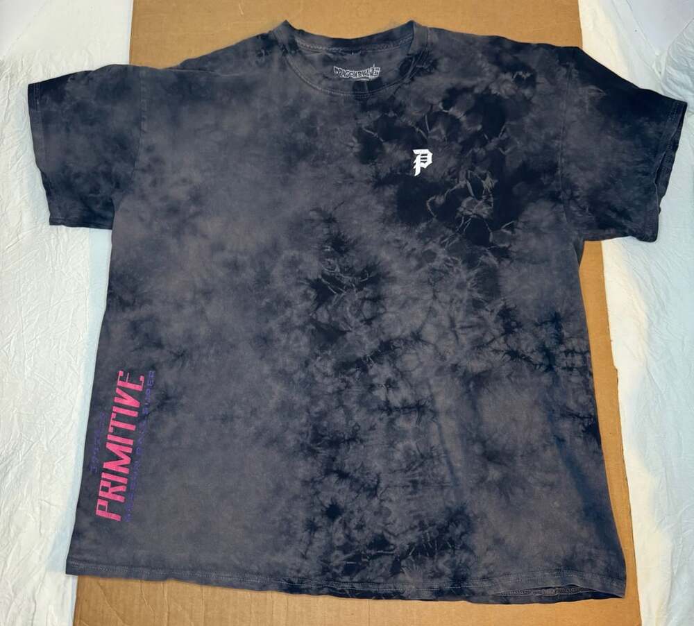 Primitive Dragon Ball Super Goku Black Tie Dye T-Shirt
